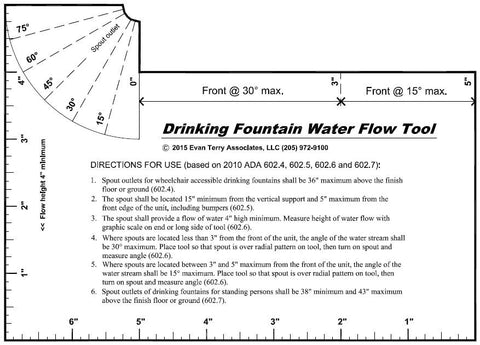 Drinking Fountain Water Flow Tool